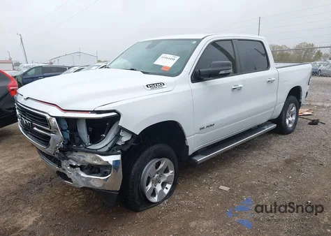 2020 Ram 1500 Big Horn 4X4 5'7 Box z USA, uszkodzony, nr VIN 1C6SRFFT1LN140639